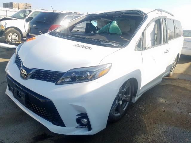 5TDXZ3DC3KS006580 - 2019 TOYOTA SIENNA SE  photo 2