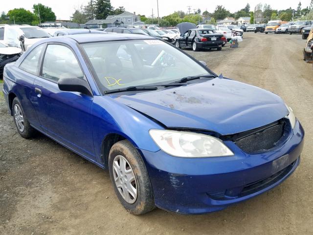 1HGEM22174L037273 - 2004 HONDA CIVIC DX V BLUE photo 1