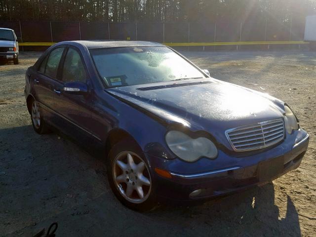 WDBRF64J11F092065 - 2001 MERCEDES-BENZ C 320 BLUE photo 1