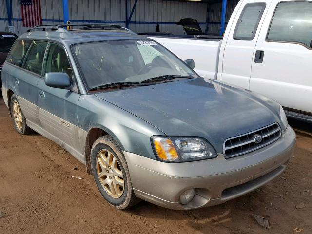 4S3BH686227659544 - 2002 SUBARU LEGACY OUT GREEN photo 1