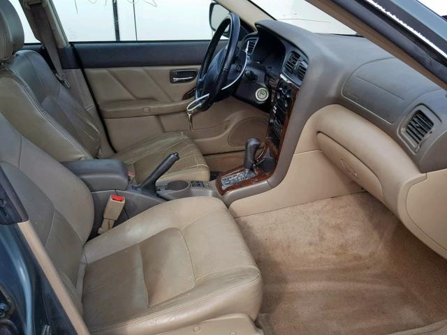 4S3BH686227659544 - 2002 SUBARU LEGACY OUT GREEN photo 5