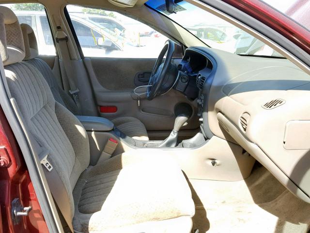 1G2WP52K52F240487 - 2002 PONTIAC GRAND PRIX MAROON photo 5
