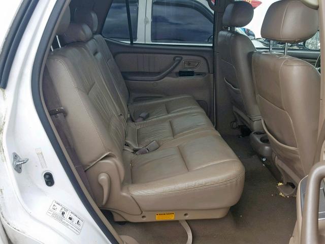 5TDBT48A31S034310 - 2001 TOYOTA SEQUOIA LI WHITE photo 6