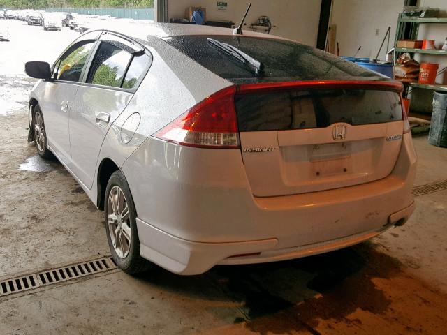 JHMZE2H78AS021656 - 2010 HONDA INSIGHT EX WHITE photo 3