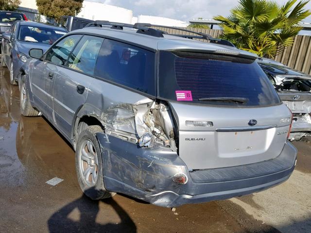 4S4BP61C977316512 - 2007 SUBARU LEGACY OUT SILVER photo 3