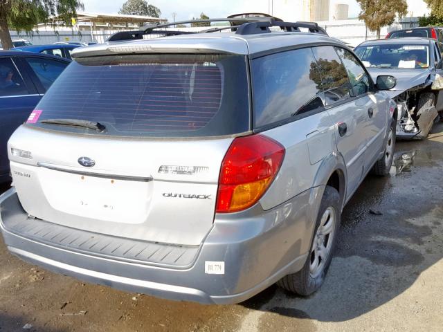 4S4BP61C977316512 - 2007 SUBARU LEGACY OUT SILVER photo 4