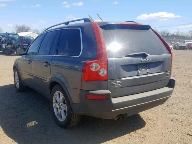 YV1CZ852151212428 - 2005 VOLVO XC90 V8 CHARCOAL photo 3