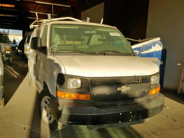 1GCSGAFX9C1192094 - 2012 CHEVROLET EXPRESS G1 WHITE photo 1