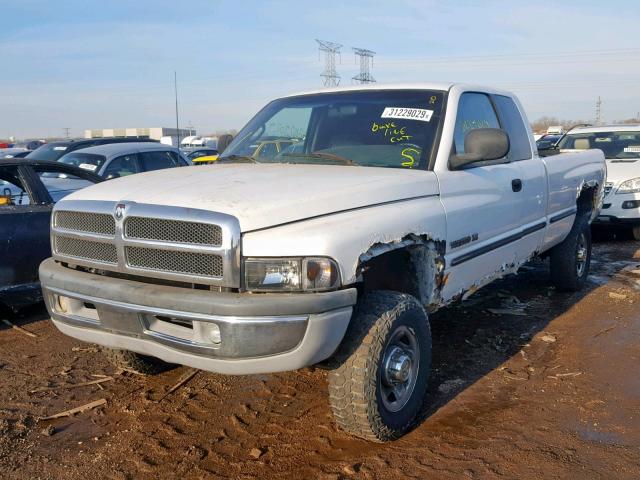 1B7KF23ZXWJ169281 - 1998 DODGE RAM 2500 WHITE photo 2