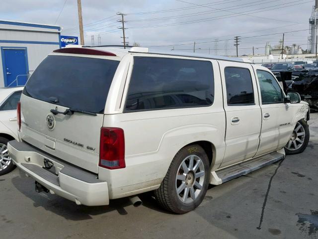 3GYFK66N75G141090 - 2005 CADILLAC ESCALADE E WHITE photo 4