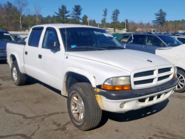 1B7HG38N02S551763 - 2002 DODGE DAKOTA QUA WHITE photo 1