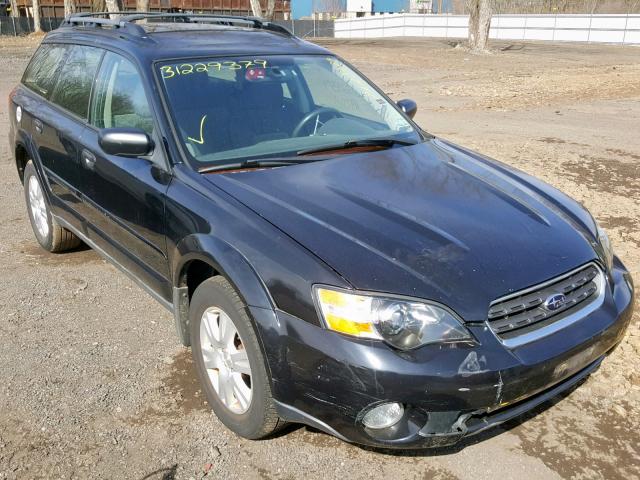 4S4BP61C757330888 - 2005 SUBARU LEGACY OUT BLACK photo 1