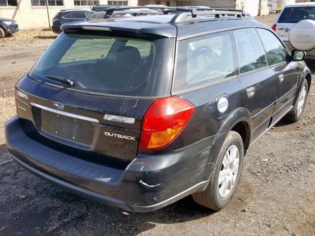 4S4BP61C757330888 - 2005 SUBARU LEGACY OUT BLACK photo 4