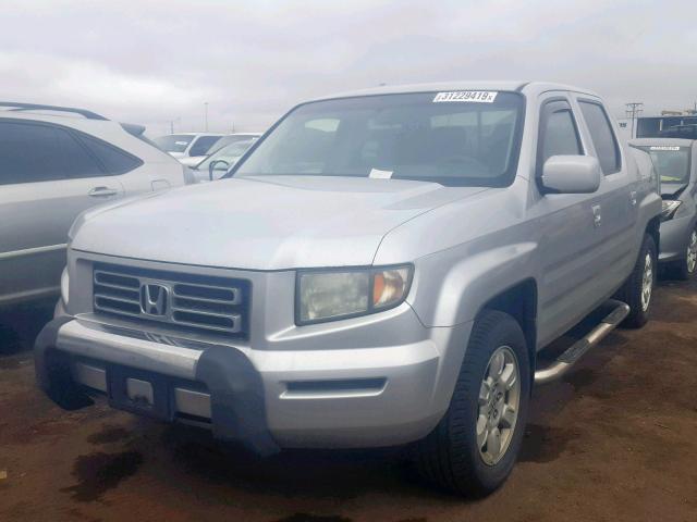 2HJYK16417H511845 - 2007 HONDA RIDGELINE SILVER photo 2