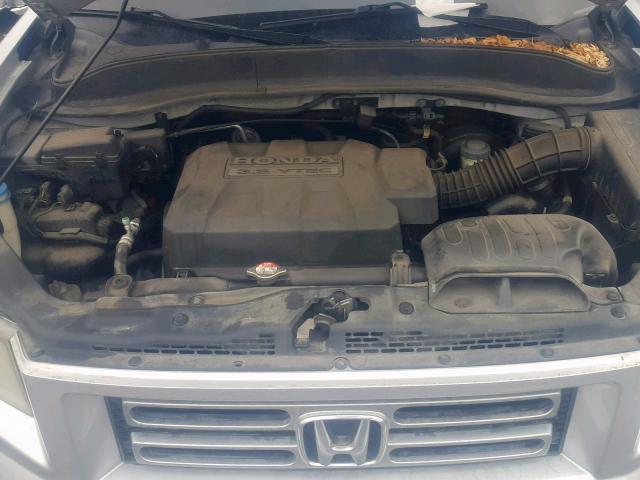 2HJYK16417H511845 - 2007 HONDA RIDGELINE SILVER photo 7