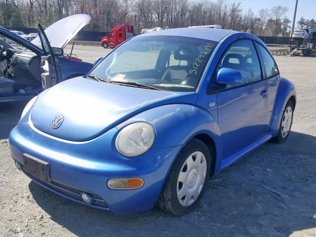 3VWCF21C3XM427192 - 1999 VOLKSWAGEN NEW BEETLE ლურჯი ფოტო 2