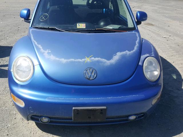 3VWCF21C3XM427192 - 1999 VOLKSWAGEN NEW BEETLE ლურჯი ფოტო 7