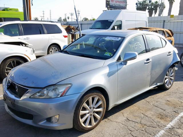 JTHCK262095029928 - 2009 LEXUS IS 250 BLUE photo 2