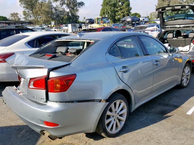 JTHCK262095029928 - 2009 LEXUS IS 250 BLUE photo 4