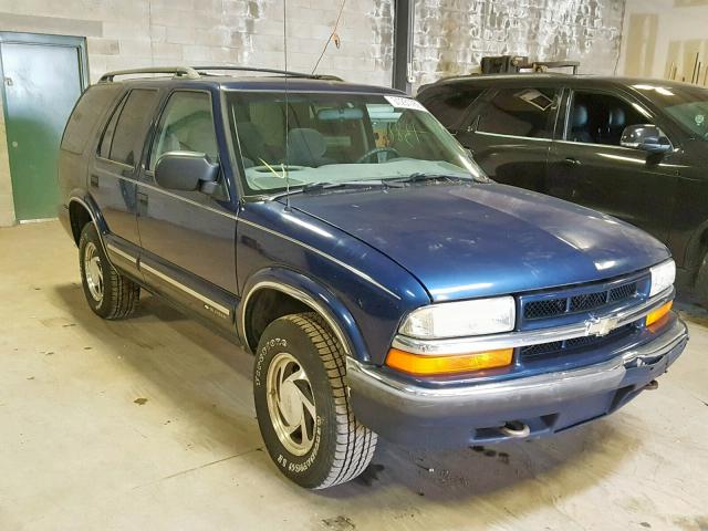 1GNDT13W4Y2284724 - 2000 CHEVROLET BLAZER BLUE photo 1