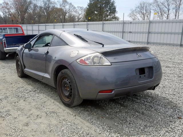 4A3AK24F86E054843 - 2006 MITSUBISHI ECLIPSE GS GRAY photo 3