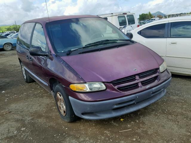 2B4GP25RXYR511663 - 2000 DODGE CARAVAN BURGUNDY photo 1