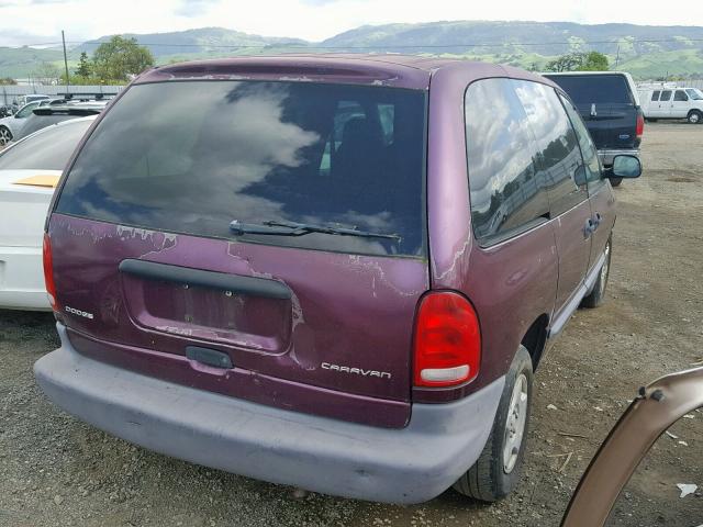 2B4GP25RXYR511663 - 2000 DODGE CARAVAN BURGUNDY photo 4