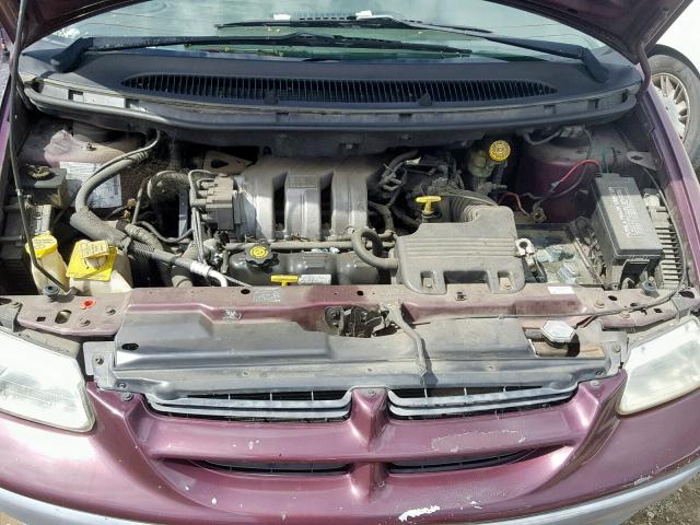 2B4GP25RXYR511663 - 2000 DODGE CARAVAN BURGUNDY photo 7