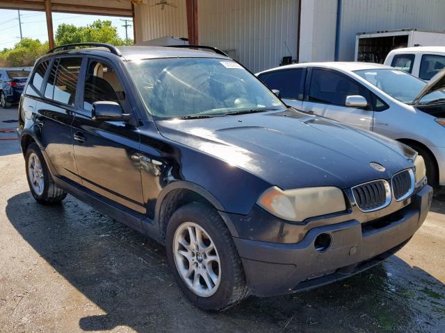 WBXPA73435WC52158 - 2005 BMW X3 2.5I BLACK photo 1