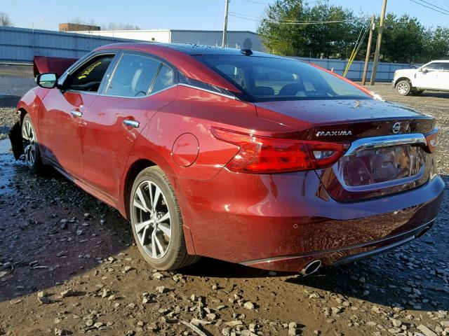 1N4AA6AP7HC448767 - 2017 NISSAN MAXIMA 3.5 RED photo 3