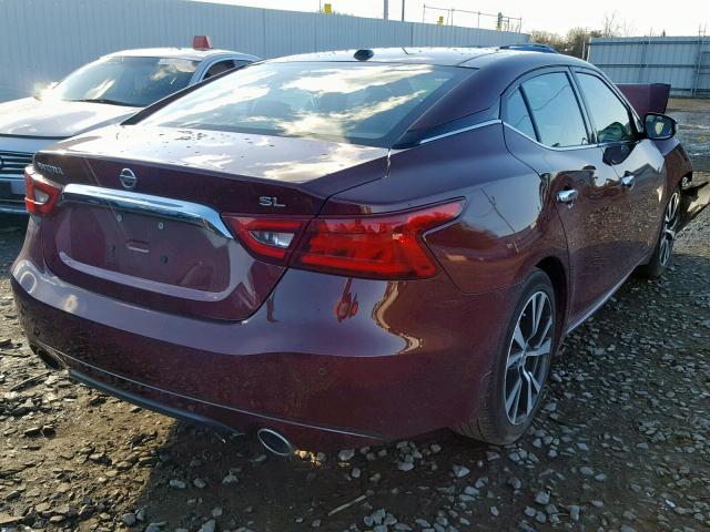 1N4AA6AP7HC448767 - 2017 NISSAN MAXIMA 3.5 RED photo 4