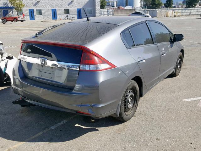 JHMZE2H33DS005849 - 2013 HONDA INSIGHT GRAY photo 4