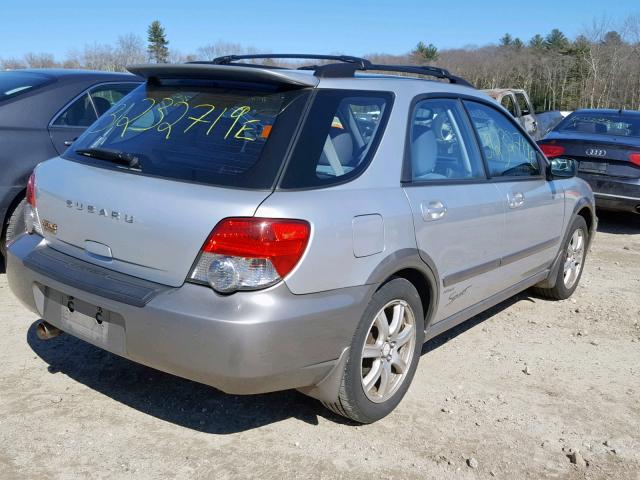 JF1GG68585H813937 - 2005 SUBARU IMPREZA OU SILVER photo 4