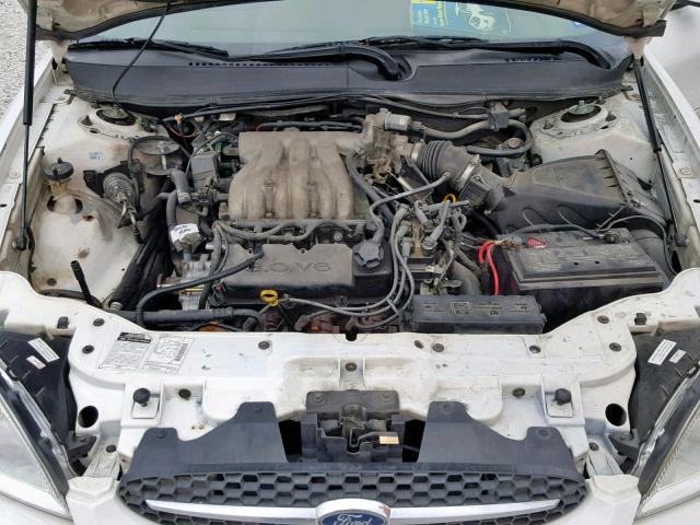 1FAFP5524YA231878 - 2000 FORD TAURUS SES WHITE photo 7