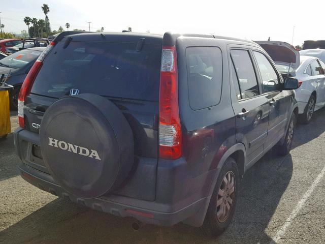 JHLRD68876C013475 - 2006 HONDA CR-V EX BLACK photo 4