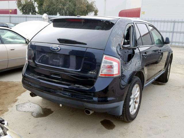 2FMDK38C29BA71414 - 2009 FORD EDGE SEL BLACK photo 4