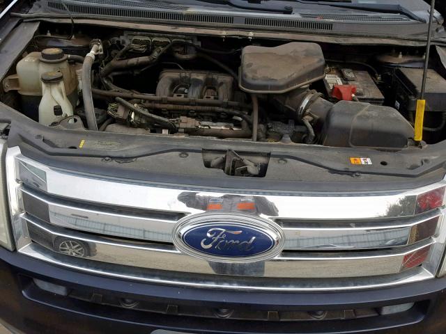 2FMDK38C29BA71414 - 2009 FORD EDGE SEL BLACK photo 7