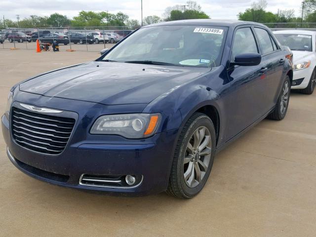 2C3CCAGG7EH356224 - 2014 CHRYSLER 300 S BLUE photo 2