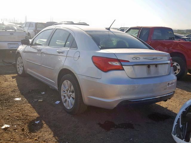 1C3CCBAB4CN203002 - 2012 CHRYSLER 200 LX SILVER photo 3