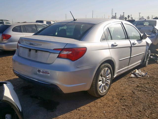 1C3CCBAB4CN203002 - 2012 CHRYSLER 200 LX SILVER photo 4