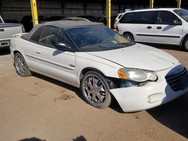 1C3EL55R24N254758 - 2004 CHRYSLER SEBRING LX WHITE photo 1