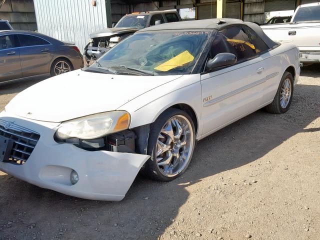 1C3EL55R24N254758 - 2004 CHRYSLER SEBRING LX WHITE photo 2