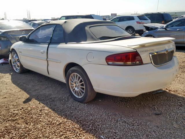 1C3EL55R24N254758 - 2004 CHRYSLER SEBRING LX WHITE photo 3