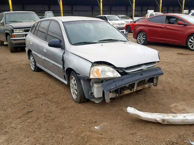 KNADC165636148878 - 2003 KIA RIO CINCO SILVER photo 1