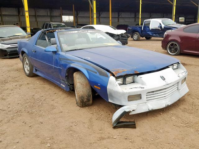 1G1FP23E6ML189386 - 1991 CHEVROLET CAMARO RS BLUE photo 1