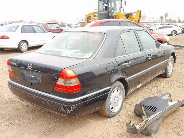 WDBHA28E0RF076497 - 1994 MERCEDES-BENZ C 280 BLACK photo 4