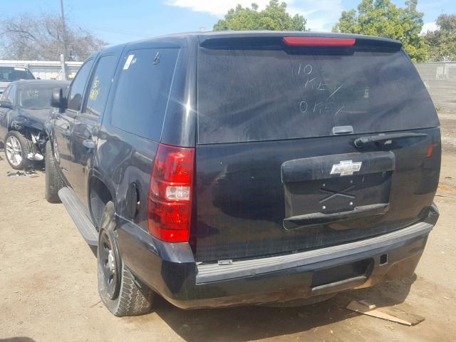 1GNMCAE07AR110572 - 2010 CHEVROLET TAHOE C150 BLACK photo 3