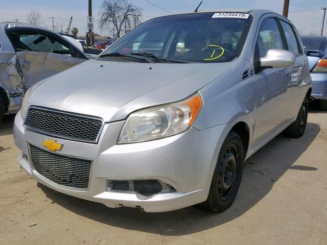 KL1TD6DE4BB149195 - 2011 CHEVROLET AVEO LS SILVER photo 2