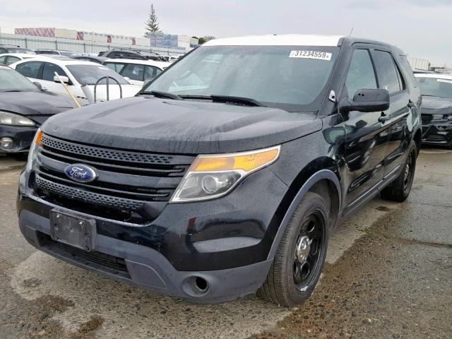 1FM5K8AR2EGC15224 - 2014 FORD EXPLORER P BLACK photo 2