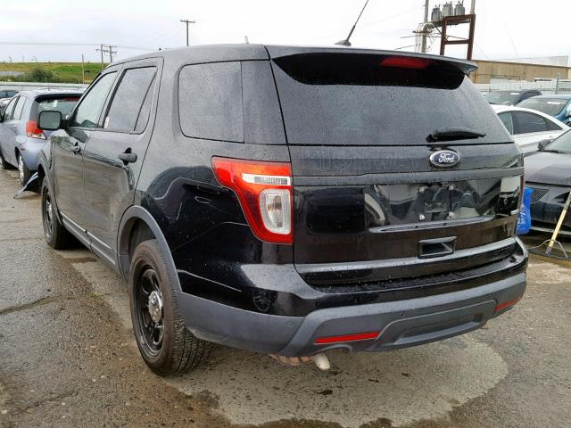 1FM5K8AR2EGC15224 - 2014 FORD EXPLORER P BLACK photo 3